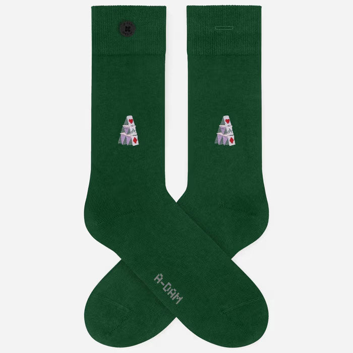 Chaussettes brodées Bouton - ADAM