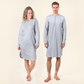 Chemise de nuit boutonnée DOMINIQUE en coton bio - LIVING CRAFTS