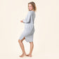 Chemise de nuit boutonnée DOMINIQUE en coton bio - LIVING CRAFTS