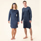 Chemise de nuit boutonnée DOMINIQUE en coton bio - LIVING CRAFTS