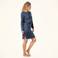 Chemise de nuit boutonnée DOMINIQUE en coton bio - LIVING CRAFTS