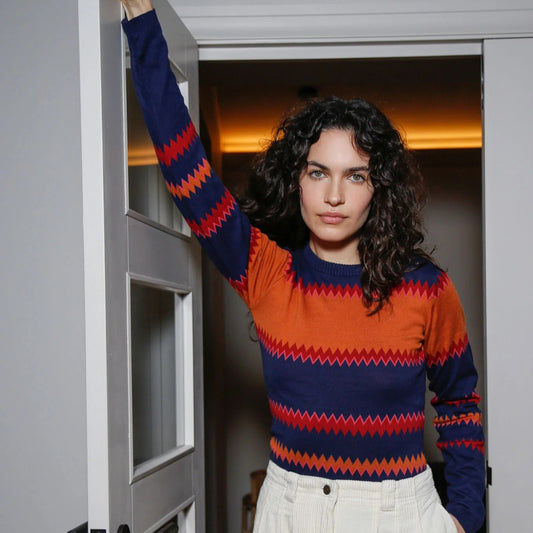 Pull MISTY géométrique en mailles fines - KOMODO