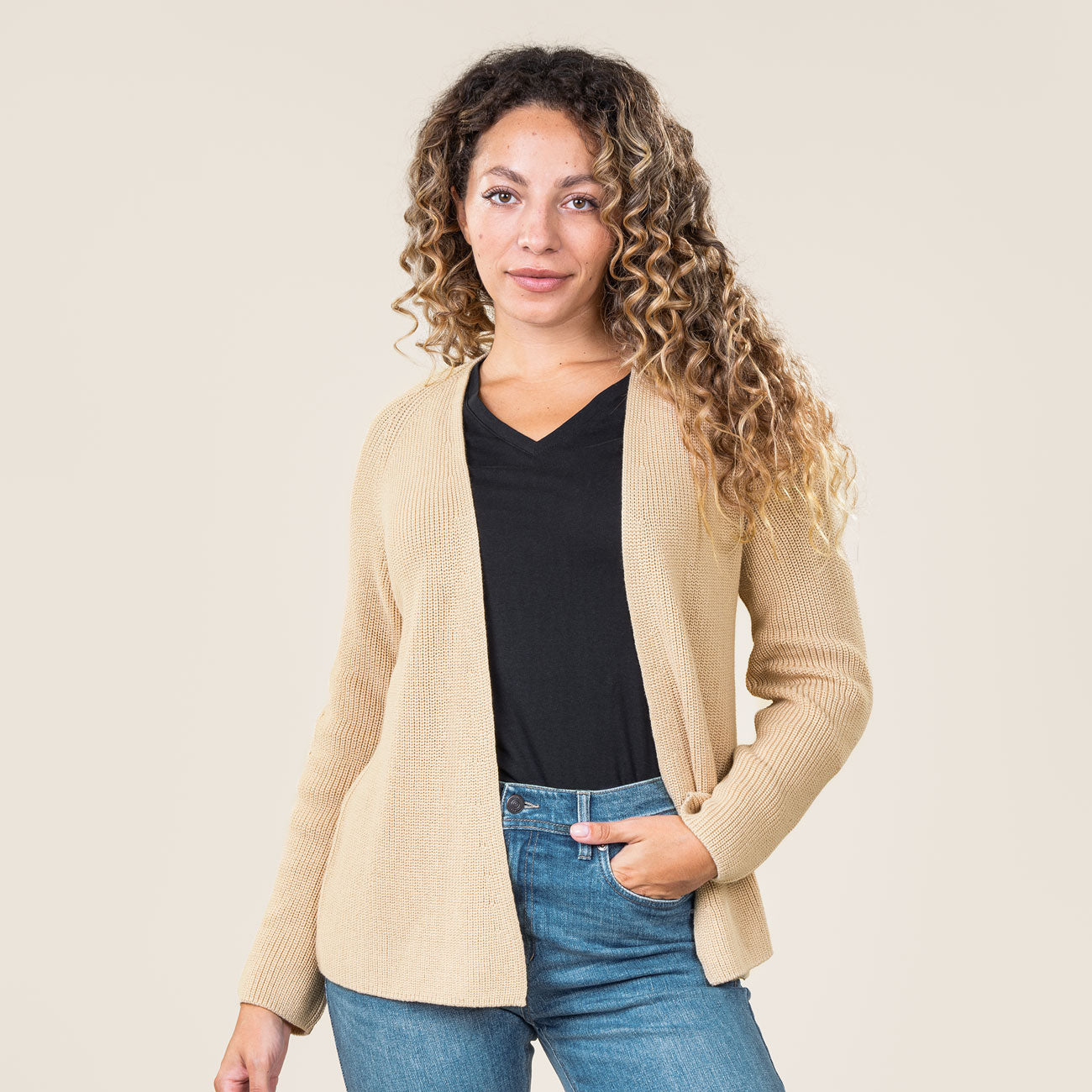 Cardigan OLIVIA 100% coton bio - LIVING CARFTS