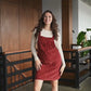 Robe salopette en velours de coton bio - NORDLICHT