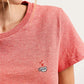 T-shirt BRUNE brodé tasse cœur 100% coton bio - LA GENTLE FACTORY
