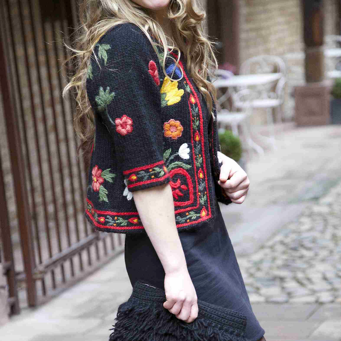 Veste courte 100% laine tricoté - Vent d'Est - SIROGOJNO