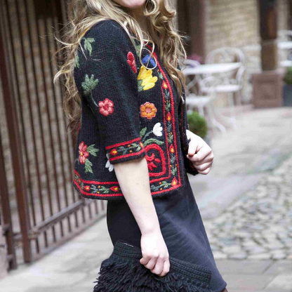 Veste courte 100% laine tricoté - Vent d'Est - SIROGOJNO